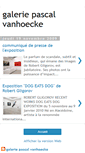 Mobile Screenshot of galeriepascalvanhoecke.blogspot.com