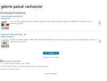 Tablet Screenshot of galeriepascalvanhoecke.blogspot.com