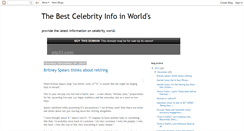 Desktop Screenshot of bestcelebrityinfoinworld.blogspot.com