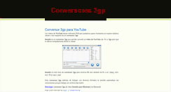 Desktop Screenshot of conversor-3gp.blogspot.com