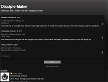 Tablet Screenshot of disciple-maker.blogspot.com