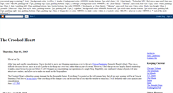Desktop Screenshot of crookedheart.blogspot.com