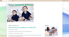 Desktop Screenshot of meusmeninosgemeos.blogspot.com
