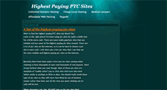 Desktop Screenshot of highestpayingptc.blogspot.com