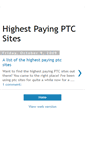 Mobile Screenshot of highestpayingptc.blogspot.com