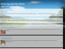 Tablet Screenshot of dealingwithmyworld.blogspot.com