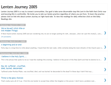 Tablet Screenshot of lentenjourney2005.blogspot.com