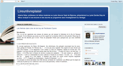Desktop Screenshot of lireunlivreplaisir.blogspot.com