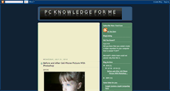 Desktop Screenshot of pcknowledgeforme.blogspot.com