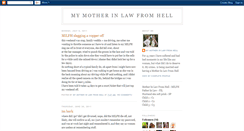 Desktop Screenshot of mymotherinlawfromhell.blogspot.com