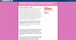 Desktop Screenshot of infertilitytopregnancyformenandwomen.blogspot.com