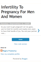 Mobile Screenshot of infertilitytopregnancyformenandwomen.blogspot.com