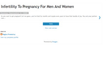 Tablet Screenshot of infertilitytopregnancyformenandwomen.blogspot.com