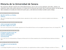 Tablet Screenshot of historiadelauniversidaddesonora.blogspot.com