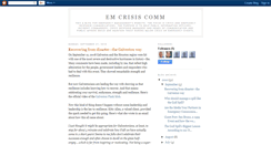 Desktop Screenshot of emcrisiscomm.blogspot.com