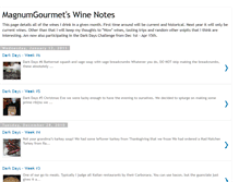 Tablet Screenshot of magnumgourmetwinenotes.blogspot.com