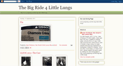 Desktop Screenshot of bigride4littlelungs.blogspot.com