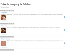 Tablet Screenshot of entreimagenypalabra.blogspot.com