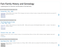 Tablet Screenshot of fainfamilyhistory.blogspot.com