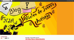 Desktop Screenshot of nucleodejovensartistas.blogspot.com