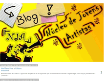 Tablet Screenshot of nucleodejovensartistas.blogspot.com