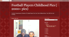 Desktop Screenshot of footballplayerschildhoodpics.blogspot.com