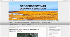 Desktop Screenshot of geoperspectivas.blogspot.com