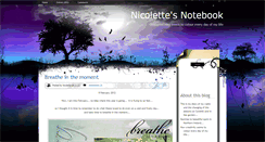 Desktop Screenshot of nicolettenotebook.blogspot.com