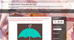 Desktop Screenshot of coeducacionarte.blogspot.com