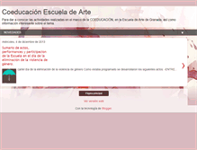 Tablet Screenshot of coeducacionarte.blogspot.com