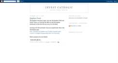 Desktop Screenshot of investcatholic.blogspot.com