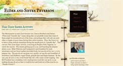 Desktop Screenshot of elderandsisterpeterson.blogspot.com