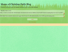 Tablet Screenshot of momsofchristianfaithblog.blogspot.com