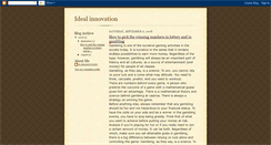 Desktop Screenshot of idealinnovation.blogspot.com