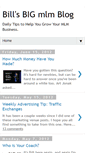 Mobile Screenshot of billsbigmlmblog.blogspot.com