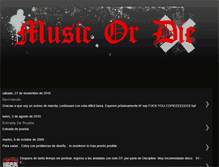 Tablet Screenshot of musicordiee.blogspot.com