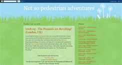 Desktop Screenshot of notsopedestrianadventures.blogspot.com