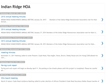 Tablet Screenshot of indianridgehoa.blogspot.com