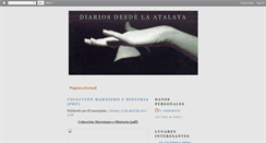Desktop Screenshot of diariosdesdelaatalaya.blogspot.com