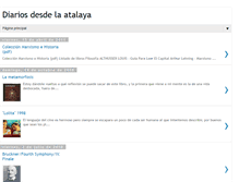 Tablet Screenshot of diariosdesdelaatalaya.blogspot.com