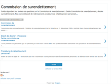 Tablet Screenshot of commission-de-surendettement.blogspot.com