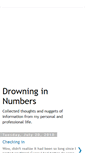 Mobile Screenshot of drowninginnumbers.blogspot.com