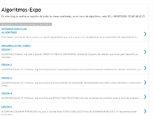 Tablet Screenshot of algoritexpo.blogspot.com