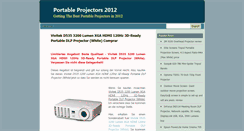 Desktop Screenshot of portableprojectors.blogspot.com