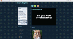 Desktop Screenshot of interestinglink.blogspot.com
