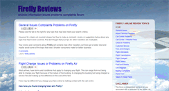 Desktop Screenshot of fireflyreviews.blogspot.com