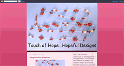 Desktop Screenshot of kimtouchofhope.blogspot.com