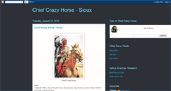 Desktop Screenshot of crazyhorsechief.blogspot.com