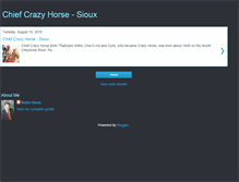 Tablet Screenshot of crazyhorsechief.blogspot.com