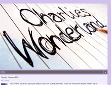 Tablet Screenshot of charlies-wonderland.blogspot.com